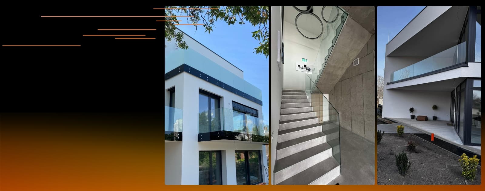 Üvegkorlát háttér